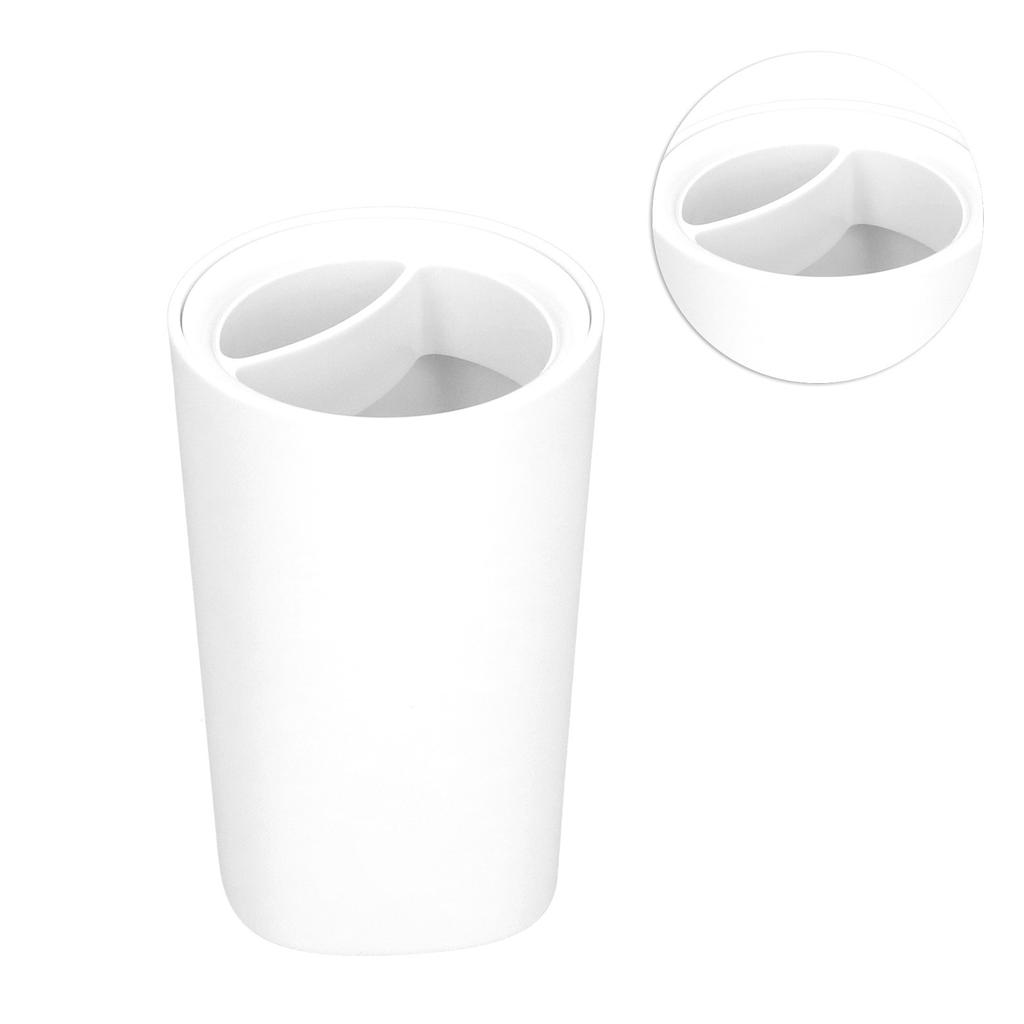 Zahnbürstenbecher Zahnbürste Zahnpasta Aufbewahrungsorganizer Waschbecher mit Gitterdesign für Badezimmer