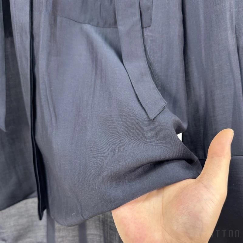 Women Satin Blouse Long Sleeve Elegant Office Shirt Female Tie Neck Loose Fit Solid Color Tops Fashion Casual Clothes Summer