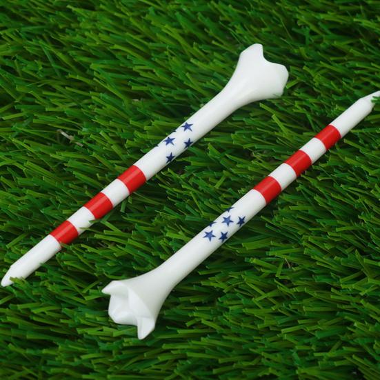 4-Prong Plastic Golf Tees 3-1/4" Golf Tees for Minimize Friction And Side Spin And Maximum Distance Performance