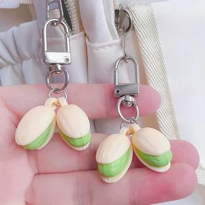 Nut-Shaped Resin Key Chain Handbag Key Pendant Bag Car Compact Size Keyring Portable Accessory