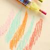 Bâtonnet de Pastel à l'Huile Rechargeable, 20 Couleurs Tout-en-Un, Portable & Lavable pour l'École & le Dessin Artistique