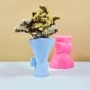 Vase Resin Molds Bowknot Silicone Mold Succulent Plant Flower Pots Mold Epoxy Resin Casting Mould Home Decorations