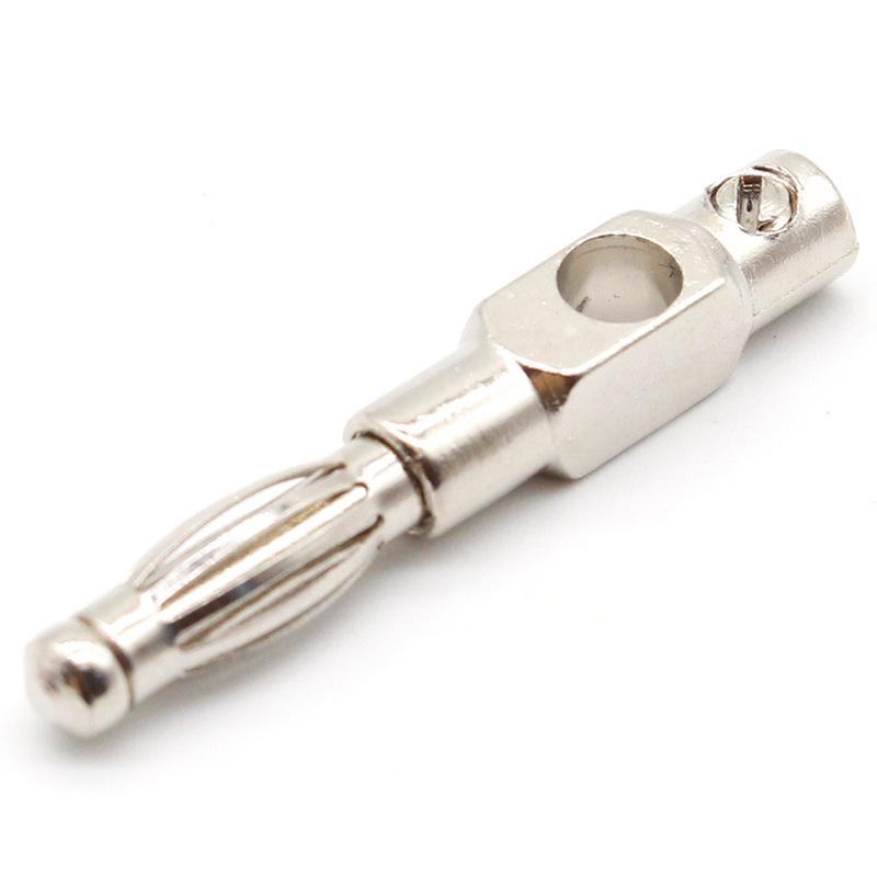 Fiche banane lanterne 4 mm sans soudure antidérapante avec manchon en caoutchouc souple haute température