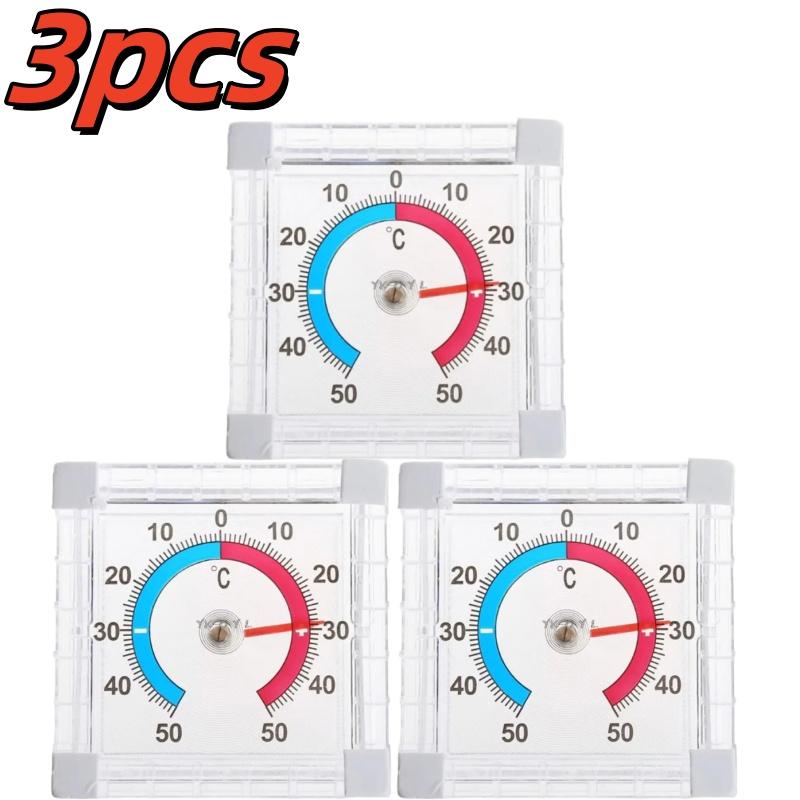 1~10pcs -50°C~50°C Temperature Thermometer Window Indoor Outdoor Wall Garden Home Graduated Disc Measurement Multimeter