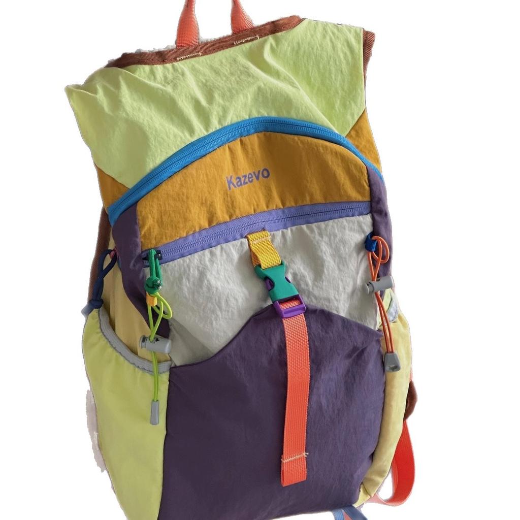 Schoolbag1011 New Color Matching Outdoor Mountaineering Bag Lightweight Travel Backpack Men and Women Trend Large Capacity Backpack