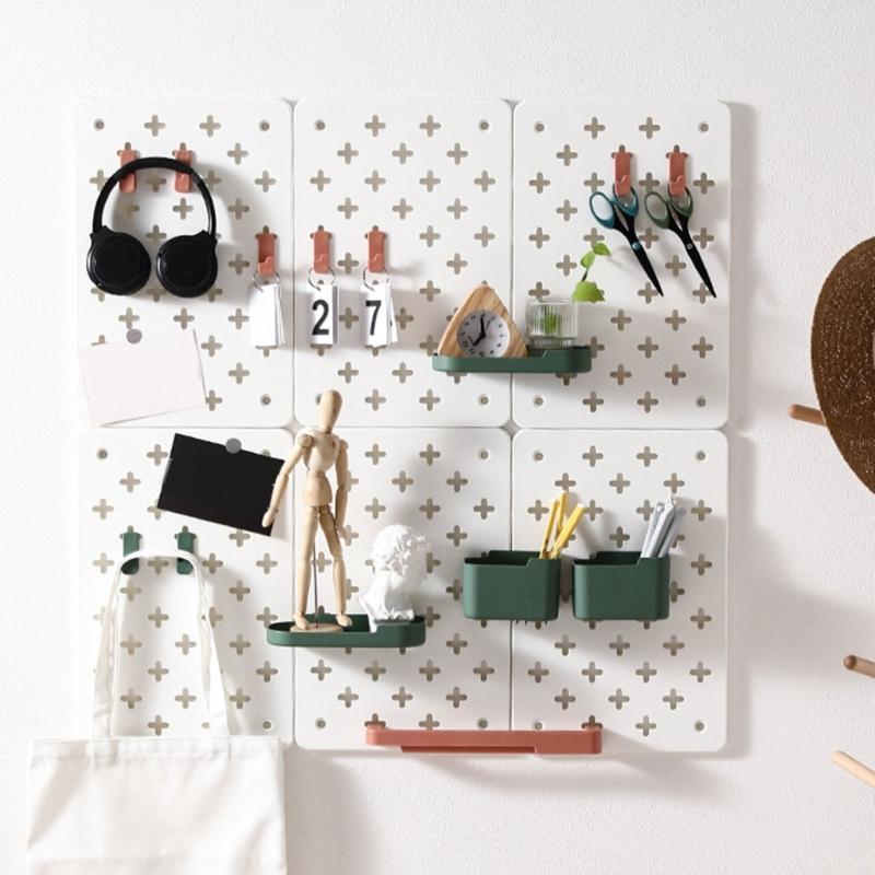 Tool Release Assembly Plastic Grid Board Space Saving Vertical Organizers For Kitchen Bathroom Decors