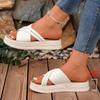 2025 Fashionable Summer Women's Slippers Casual Light Sponge Bottom Beach Shoes Indoor Anti-slip Wear-resistant Flat Slippers