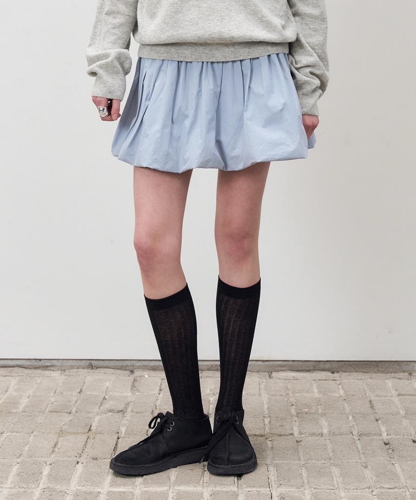 Sseomweeobeoteo Cloudy Balloon Mini Skirt - Cloudy Blue