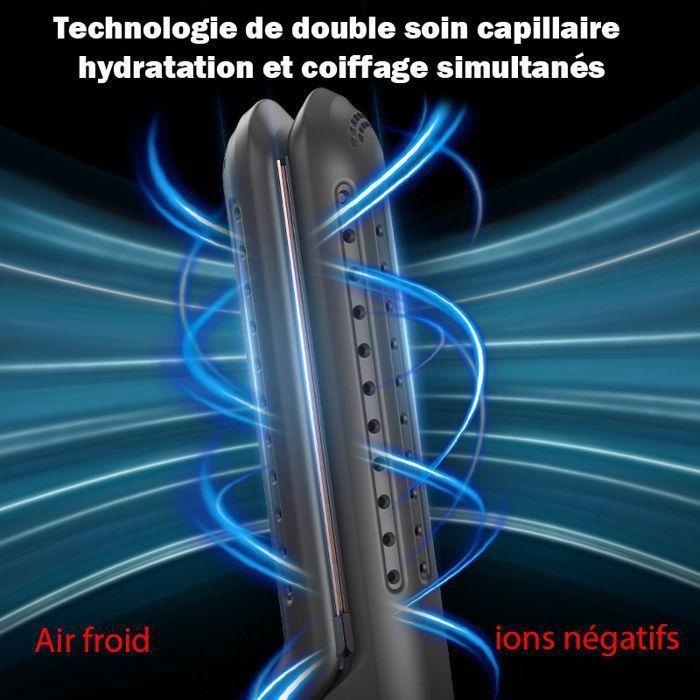Lisseur et Boucleur 2-en-1 - WENZYLIQUOX - 24mm - 5 Températures - Technologie d'Ions - Arrêt Automatique
