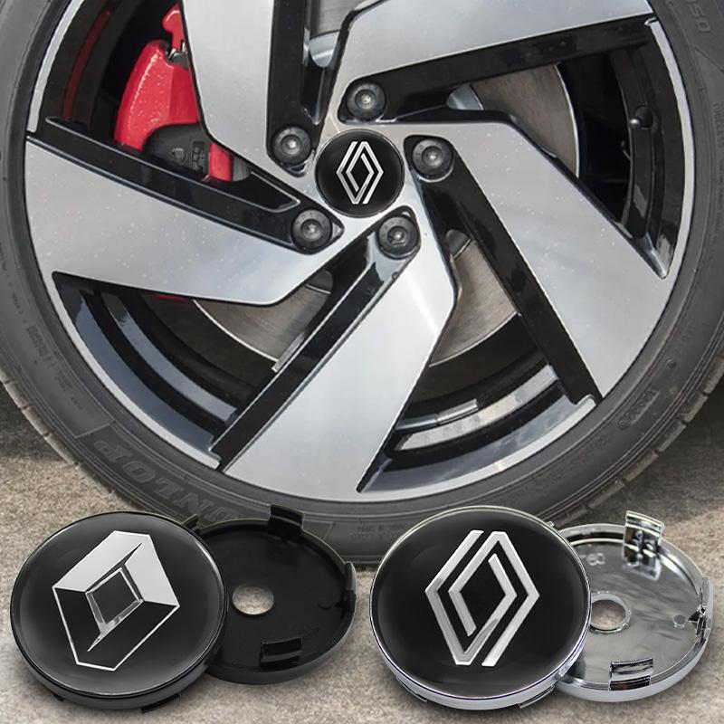 For Renault 2026 New Hub Caps 4PC 60mm Car Wheel Center Hub Cap Auto Rim Cover Emblem Badge For Renault Megane 2 3 Clio Duster K