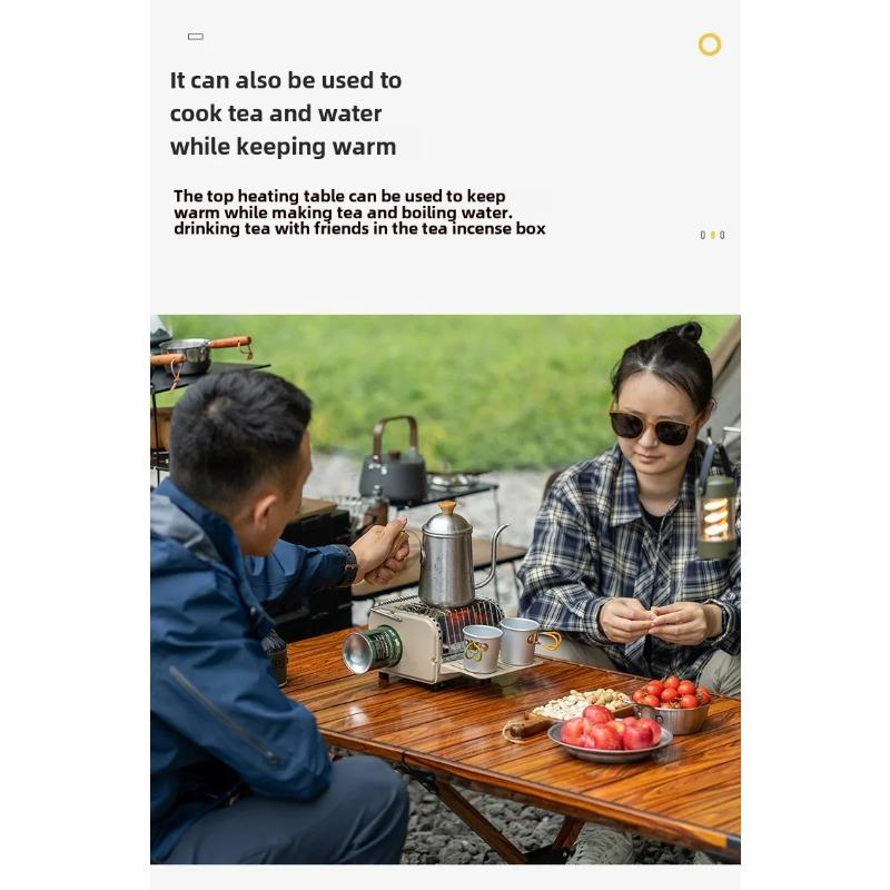 Outdoor Mini Heating Stove Camping Gas Stove Fishing Camping Heater Outdoor Portable Car 2024 Winter Camping Outdoor Supplies