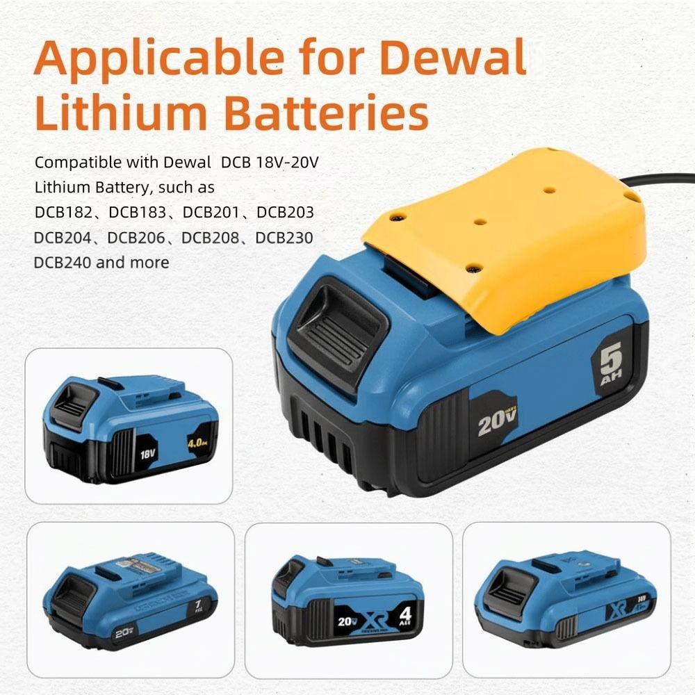 Stable Charger Adapter Mini Battery Plug Easy To Install DC Power Cable  18V/20V