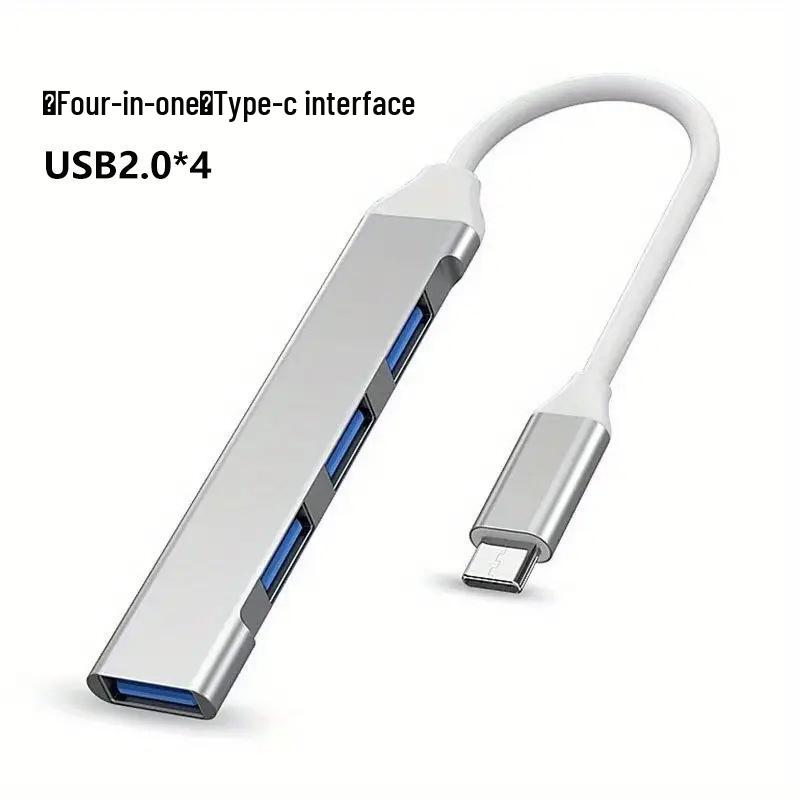 4-in-1 USB 3.0 Hub Type-C Docking Station for Phones & Computers
