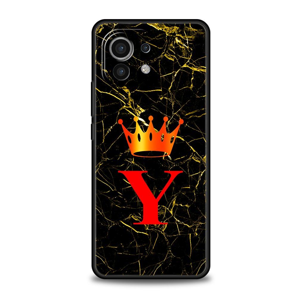 Marble Letter Phone Case Cover for Xiaomi Mi 17 15 14 13 12 11 Ultra 15T 14T 13T 12T 11T Pro Lite 5G Soft TPU Shell Fundas Capas