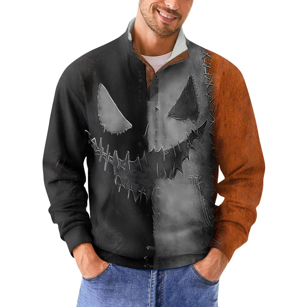 Men's Standing Collar Sweatshirt Is Outdoor Casual Sweaters Tops