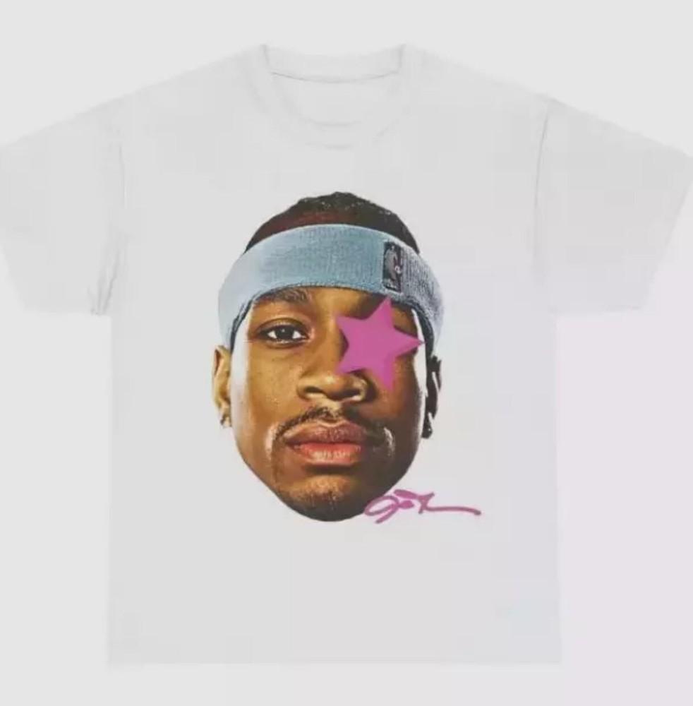 

Винтажная футболка с графическим принтом в стиле Аллена Айверсона, плотный хлопок, унисекс, для баскетбола и стрита M