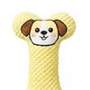 Plush Bone Dog Toy Soft Bone Dog Chew Toy with Gentle Sound Low Noise Tooth Cleaning Toy for Small Medium Dogs Teething Snuggling