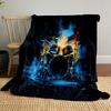 Fiery Drum Set Explosion print blanket soft and cozy perfect for the living room bed sofa or a nap,gift