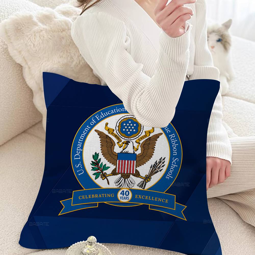 S-Seal of The P-President 45*45cm Cushion Cover Pillow Cover Decor Pillowcase Home Pillowcase for Couch Pillow