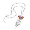 Bohemian Long Fringed Water Drop Earrings Retro Ethnic Style Earrings Women'S Colorful Butterfly Necklace Women'S