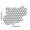 Car Honeycomb Pattern Bumper Decals Body Stickers Motorcycle Decal Car Sticker Decorative For Most Car Models Car Accessories