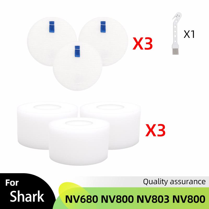 

Main Brush Roller Brush HEPA Foam Filter Suitable for Shark NV680 NV800, NV803, NV800, vacuum cleaner replacement parts