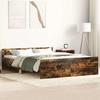 VidaXL Bed Frames Headboard and Footboard Smoked Oak 140x200 Cm 3203751