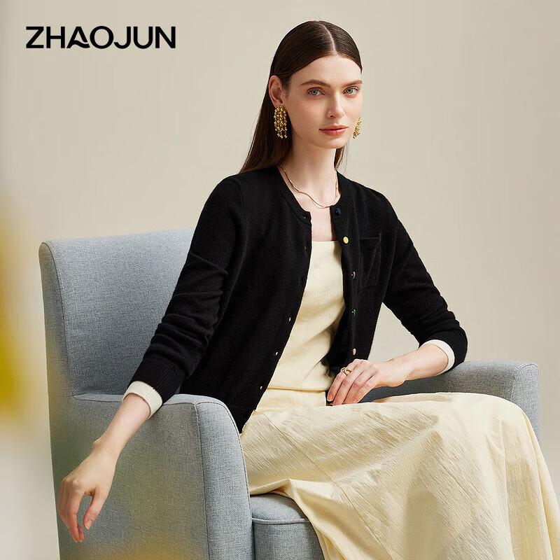 

Zhaojun Women s Round Neck Long Sleeve Pure Cashmere Sweater XL