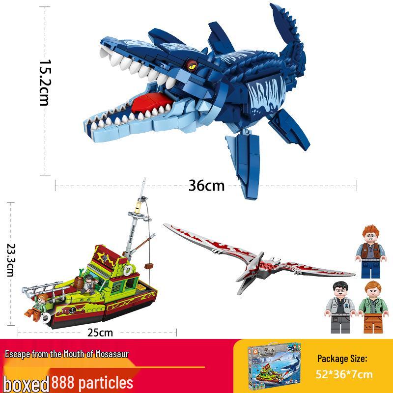 Fang Cheng Dinosaur Building Blocks - Tyrannosaurus Rex Model Compatible with Lego: Educational Toy for Boys