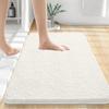 HAPIHAPPY New Chenille Bathroom Rug Mat Extra Soft Thick Absorbent Shaggy Bath Mats Non-Slip Machine Wash Dry Plush Bath Rugs