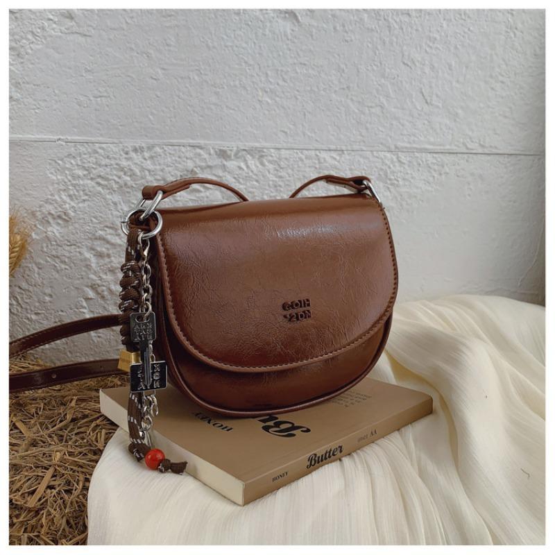 High-end Saddle Bag, Fashionable and Versatile Commuter Single-shoulder Bag, Crossbody Bag
