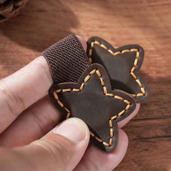 Magnetic Faux Leather Bookmark Cute Star Shaped Page Clips Strong Magnet Bookmark Clip for Reading Lovers Women Men
