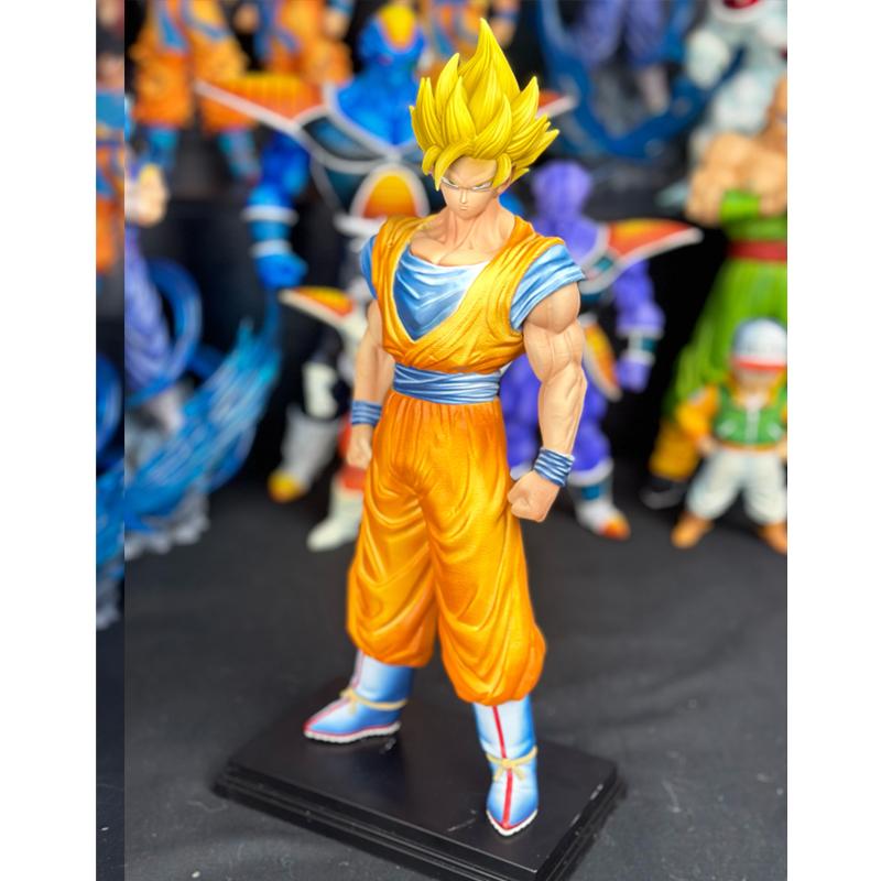 

YS Studio 33cm SSJ3 Son Goku Dragon Ball Anime Figure - PVC Statue for Desktop Decoration Collectible Model Toy Gift