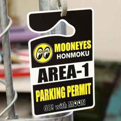 MOONEYES Parking Permit Black AREA-1 PP-MG464BK-MON