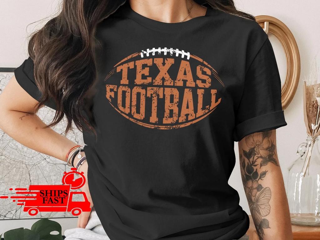 Texas Football T-Shirt Comfort Colors Vintage Distressed Game Day Shirt