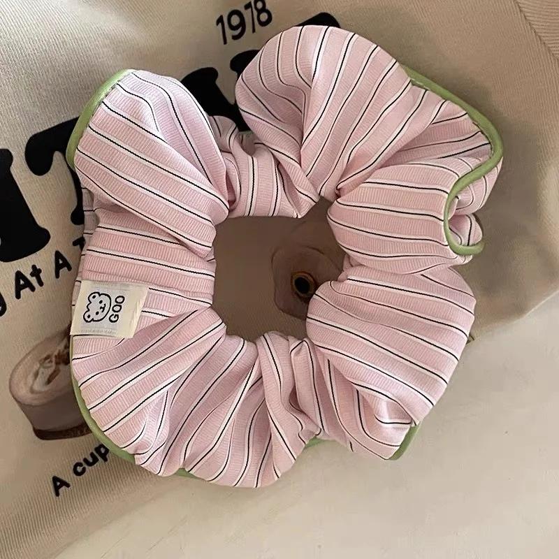 Korean Fashion Style Cute Scrunchies For Girls Candy Colors Hairties for Bun Hairstyle Hair Accessories for Women Headwear