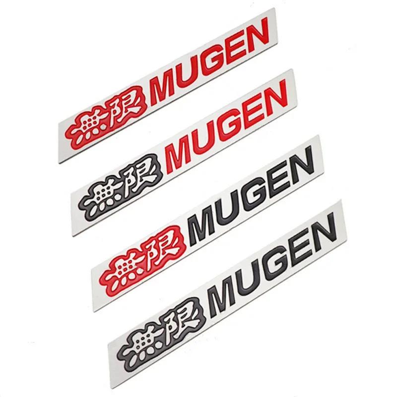 1Pairs Metal Mugen Logo Fender Trunk Car Emblem Decal Stickers Badge For Honda CRV Accord 7 Civic 4d 5d FIT JDM Jazz Accessories