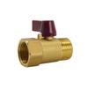 Brass Threaded Mini Ball Valve with Butterfly Handle Switch - Pneumatic Valve Accessory, 4 Sub-Mother Valve