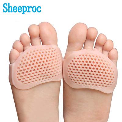 Coussinets en Silicone pour l'avant-pied pour femmes, chaussures à talons hauts, soulagement de la douleur métatarsienne, coussin de pied, ampoules, insertion de semelles intérieures en nid d'abeille en Gel
