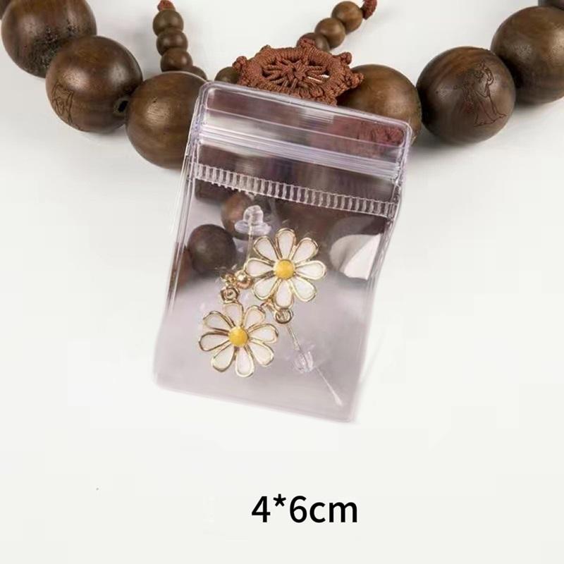 10-100pcs Anti-oxidation Jewelry Bags, Clear Jewelry Zipper Bags, Small Jewelry Organizer, Ring Earring Storage Bags, 10pcs