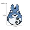 105 Spilla Metallica Animazione Miyazaki Hayao Cincillà Ponyo Sosuke Spilla in Lega Decorazione Accessori Zaino