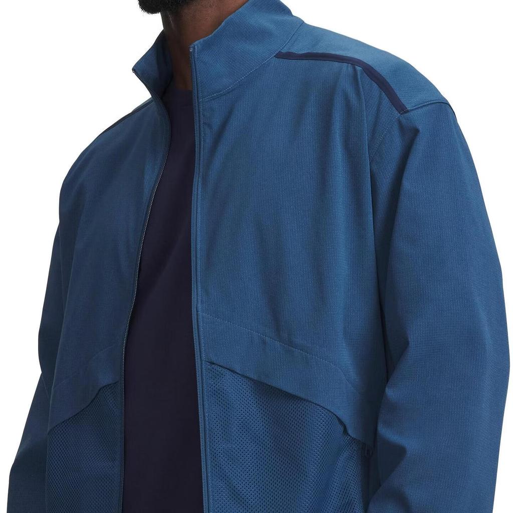 Under Armour Unstoppable Airvent Series Stand Collar Zip Athletic Woven Long Sleeve Jacket Men Jackets 6009365-498