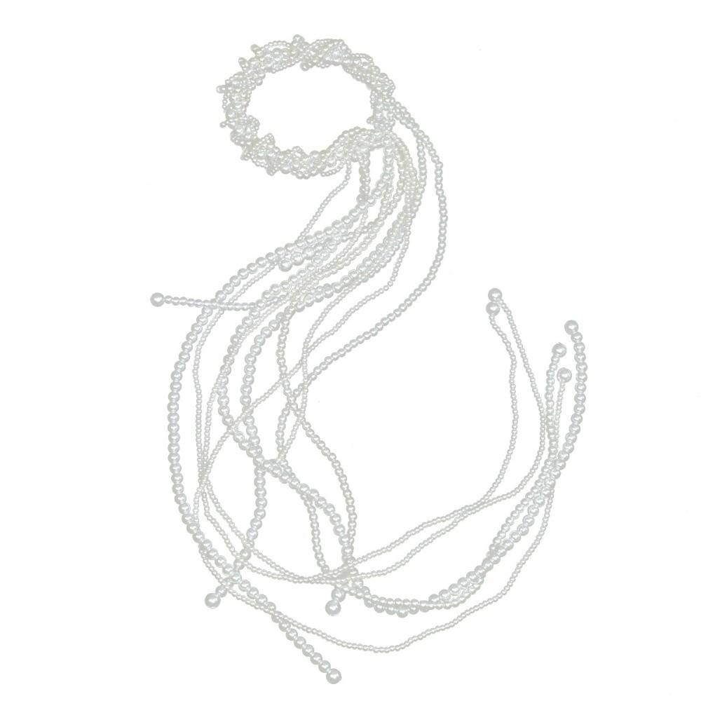 Exquisite Flower Hair Clip Elegant Bride Hair Vine Pearl Tassels Hair Accessories Wedding Dress