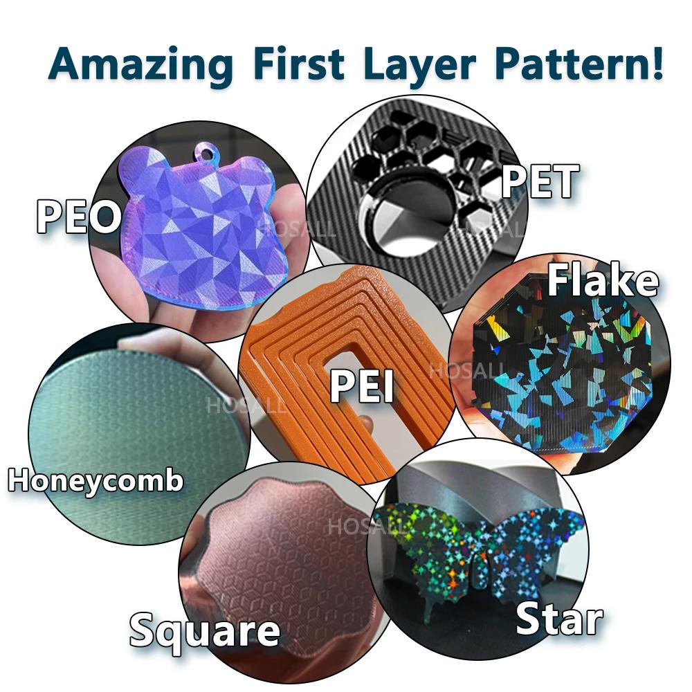 Snapmaker U1 Plate PEO PEI Carbon Fiber Steel Plate High Quality Spring Steel Sheet For Snapmaker 3D Printer Parts Upgrade
