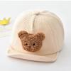 Baby Girls And Boys Spring Fall Corduroy Baseball Cap Sun Protection For 15-30 Months