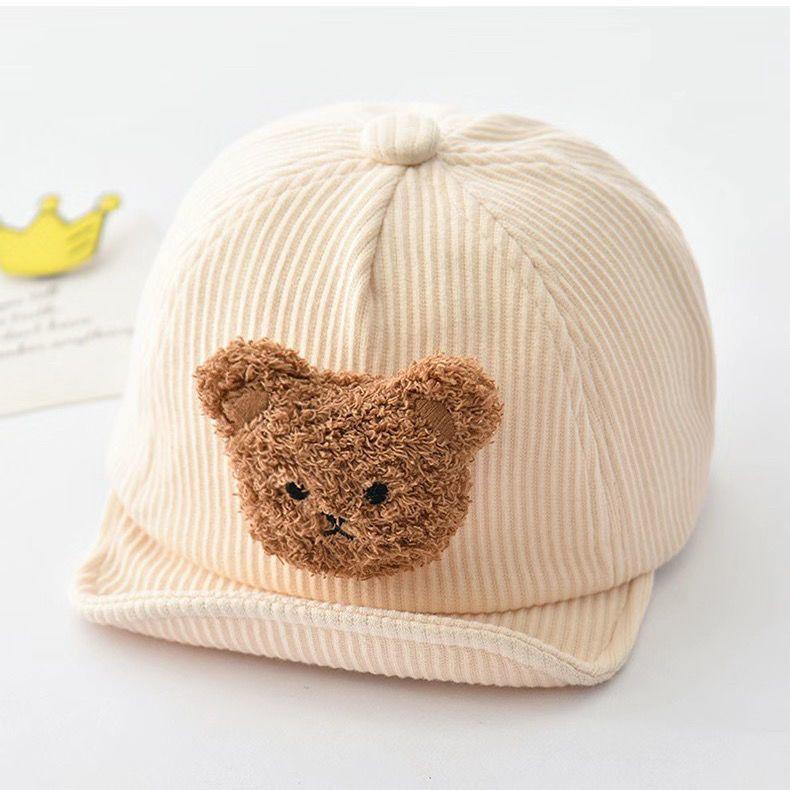 Baby Girls And Boys Spring Fall Corduroy Baseball Cap Sun Protection For 15-30 Months