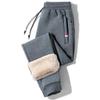 Winter Lambswool Warm Casual Pants Men's Fitness Jogging Sweatpants Male Solid Drawstring Bottoms Fleece Straight Trousers M-5XL