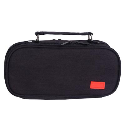 Pencil Case High Capacity Canvas Multifunction Double Zippers Multilayer Stationery Storage Bag