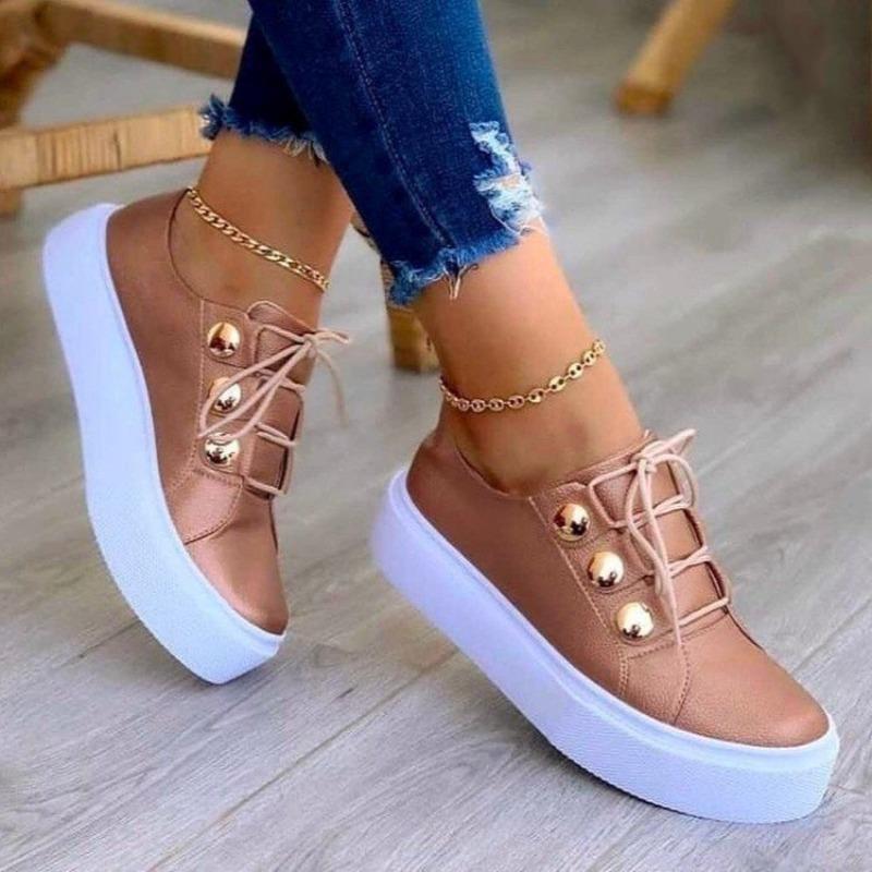 Large-sized Casual and Fashionable Women's Single Shoes with A Shallow Opening and Comfortable Round Toe