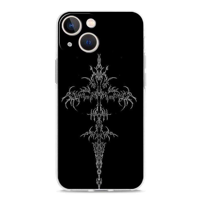 Handyhülle Für iPhone 17 Hüllen iPhone Air 16 15 12 13 14 Pro Max 7 8 Plus 16Pro iPhone11 Abdeckung Cyber Sigil Kreuzlinie